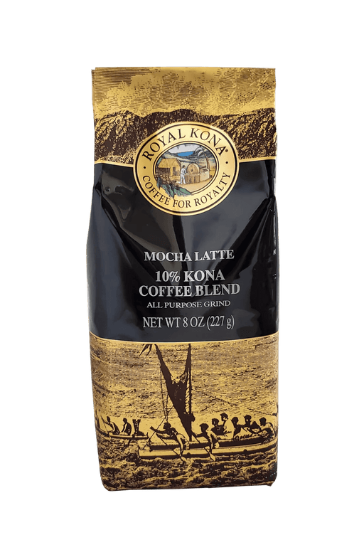 Royal Kona Coffee - Mocha Latte 10% Kona Coffee Blend 8 oz - Food - Leilanis Attic