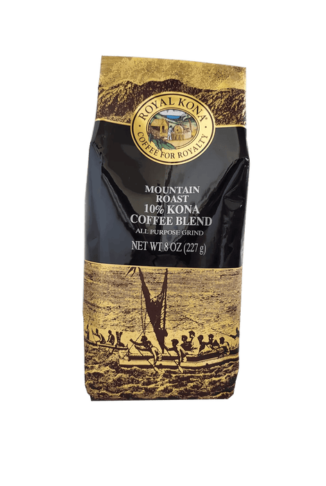Royal Kona Coffee - Mountain Roast 10% Kona Coffee Blend 8 oz - Food - Leilanis Attic