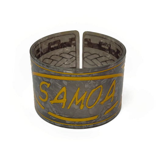 Samoa With Tribal Carved Faux Turtle Shell Bangle Multiple Colors - Bracelet - Leilanis Attic