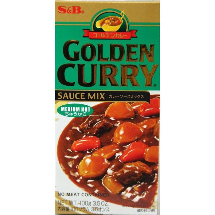 S&B Golden Curry Box Medium Hot 3.2 oz - Food - Leilanis Attic