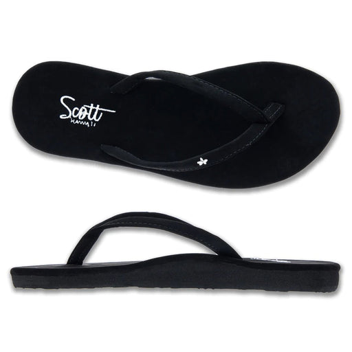Scott Hawaii Women's Slippers - Mele Black - Slippers - Leilanis Attic
