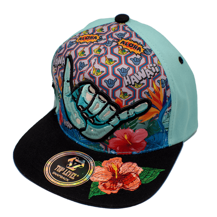 Shaka Street Floral Snapback - Hat - Leilanis Attic