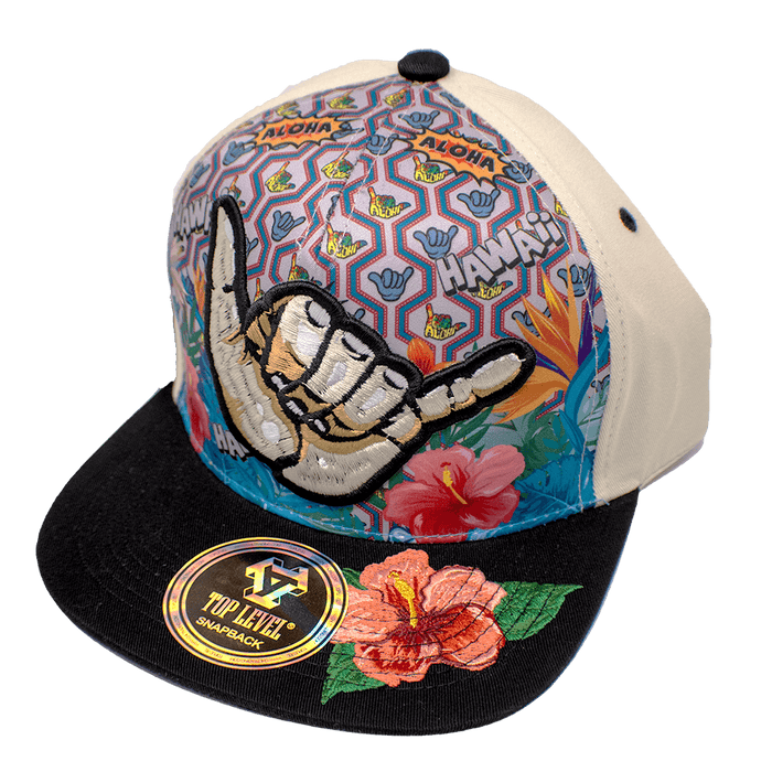 Shaka Street Floral Snapback - Hat - Leilanis Attic