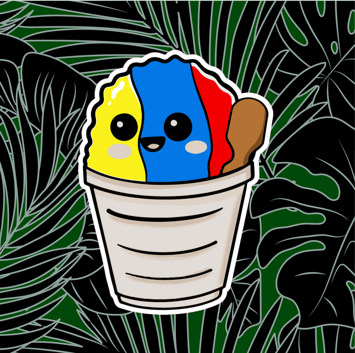 Shave Ice Cup Sticker - sticker - Leilanis Attic