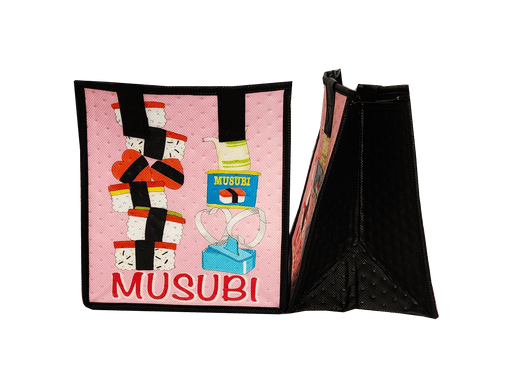 Small Insulated Cooler Bag, Musubi Jenga Pink - Insulated Bag - Leilanis Attic