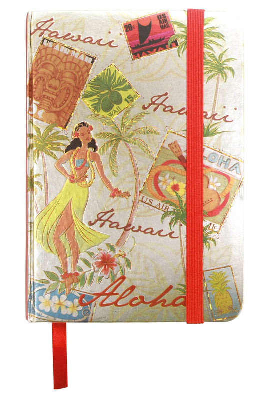 "Stamped with Aloha" Foil Notebook with Elastic Band - Stationery - Leilanis Attic