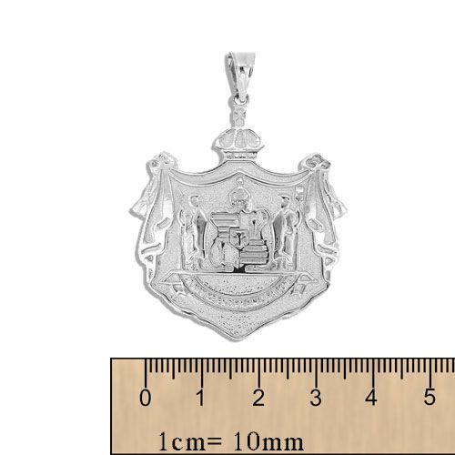Sterling Silver Hawaiian Coat of Arms Pendant - Pendant - Leilanis Attic