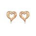 Sterling Silver Hawaiian Cut-Out Heart Pink Opal Pierced Earrings - Jewelry - Leilanis Attic