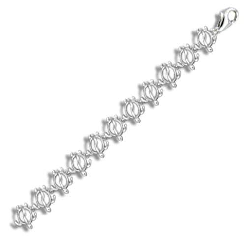 Sterling Silver High Polished Honu Bracelet - Jewelry - Leilanis Attic