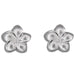 Sterling Silver Plumeria Earrings, 15MM - Jewelry - Leilanis Attic