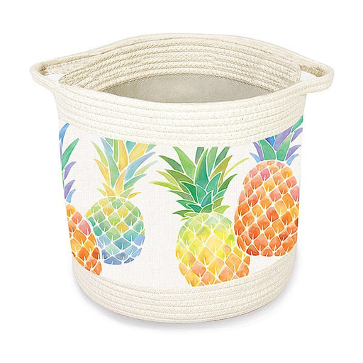 Storage Basket Water Color Pineapple - Large - Storage Basket - Leilanis Attic