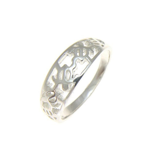 Tapered Dainty Sterling Silver Honu Cut-out Ring - Ring - Leilanis Attic