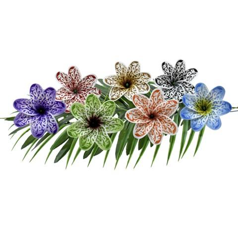 Tattoo Tiare Flower Hair Stick, Natural Colors - Hair Accessories - Leilanis Attic
