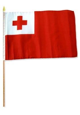 Tonga 12x18in Stick Flag - Flag - Leilanis Attic
