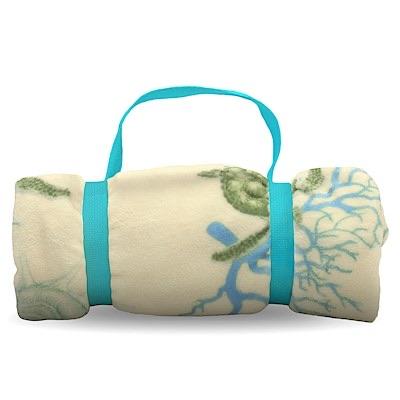 Travel Blanket “Honu Voyage” - Blanket - Leilanis Attic