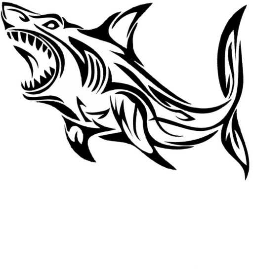 Tribal Shark Flask - Flask - Leilanis Attic