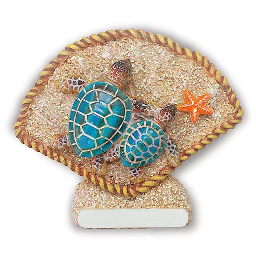 Turtles Hawaii Coastal Handpainted Polyresin Magnet - Magnet - Leilanis Attic