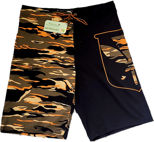 Wailoa “Orange Camo Kanaka” Board Shorts - Board Shorts - Mens - Leilanis Attic