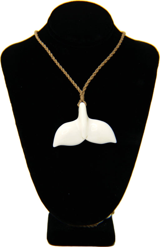 White Bone Whale Tail Necklace - Jewelry - Leilanis Attic
