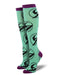 Women's "Santa Cruz Waves" Size 9-11 Knee-High Socks, Mint Black - Socks - Leilanis Attic