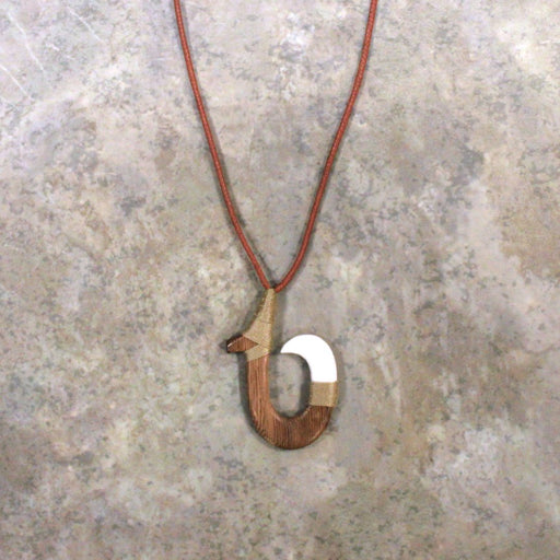 Wood and Bone Hook Adjustable Brown Necklace - Jewelry - Leilanis Attic