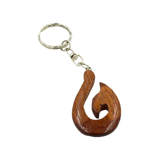 Wooden Fish Hook Keychain - Keychain - Leilanis Attic