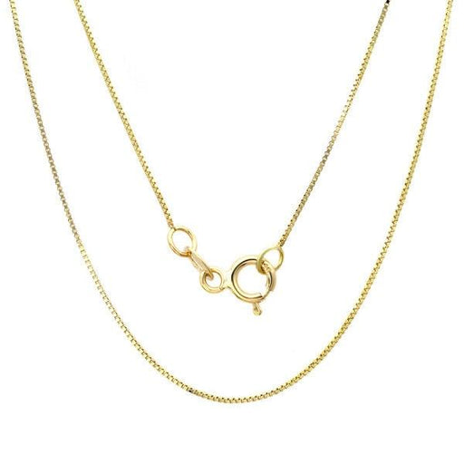 14KT Gold Box Necklace Chain - Leilanis Attic
