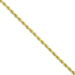 14KT Gold Rope Necklace Chain, 1.25mm - Leilanis Attic