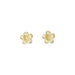 14kt Yellow Gold 7mm Plumeria Pierced Stud Earrings - Leilanis Attic