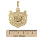 14KT Yellow Gold Coat of Arms Pendant - Leilanis Attic
