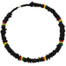 18" Black Rasta Rose Clam Shell Necklaces - Leilanis Attic