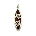 Leilanis Attic Pendant 2 Honu Surfboard Pendant with Hawaiian Koa Wood Inlay