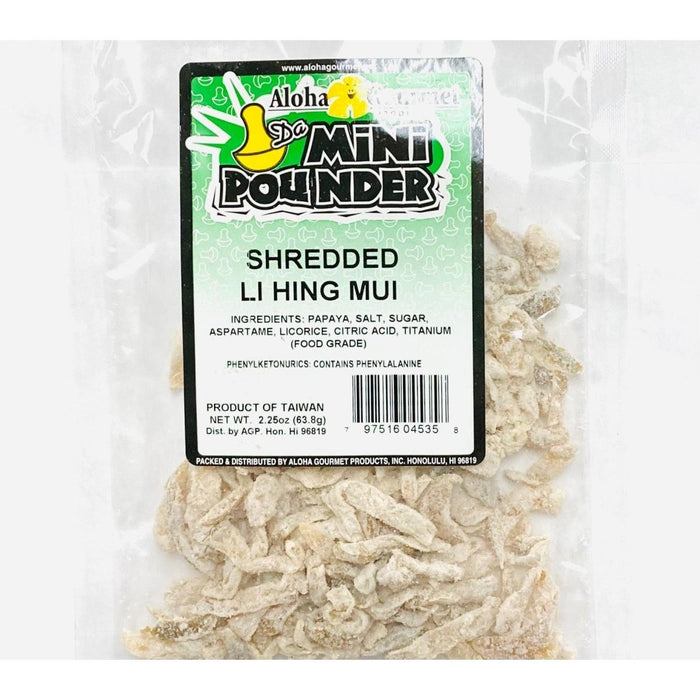 Aloha Gourmet Food Aloha Gourmet Da Mini Pounder Shredded Li Hing Mui