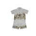 Ky's International Aloha Shirt - Boys Set 2 / White KY's Boys Hawaiian Cabana Set, Vintage Hibiscus