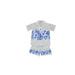 Ky's International Aloha Shirt - Boys Set 2 / White, Navy Blue KY's Boys Hawaiian Cabana Set, Vintage Hibiscus