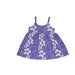 Ky's International Aloha Dress - Girls 6M / Purple KY's Girls Bungee Aloha Dress, White Hibiscus Panel