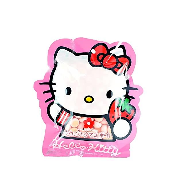 Hosoda Hello Kitty Kawaii Cookies Strawberry (HoneyBalls) 2oz Bag
