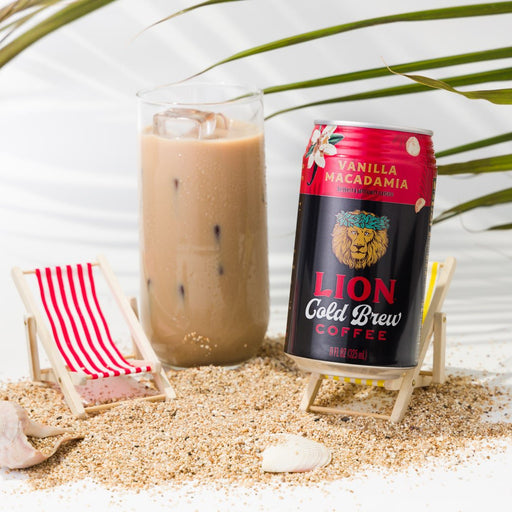 Hosoda Coffee Lion Iced Coffee - Vanilla Mac, 11oz