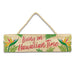 Madden Sign "Living on Hawaiian Time" Wooden Hanging Sign