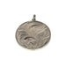 Leilanis Attic Pendant Round Plumeria Pendant with Sterling Silver and Hawaiian Koa Wood Inlay