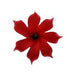 DK Hawaiian Collection Accessories Red Solid Color Tiare Hair Clips