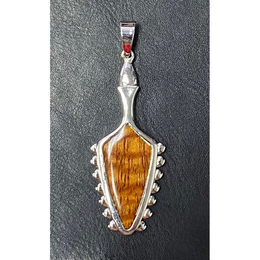 Leilanis Attic Pendant Solid Leiomano Pendant with Koa inlay