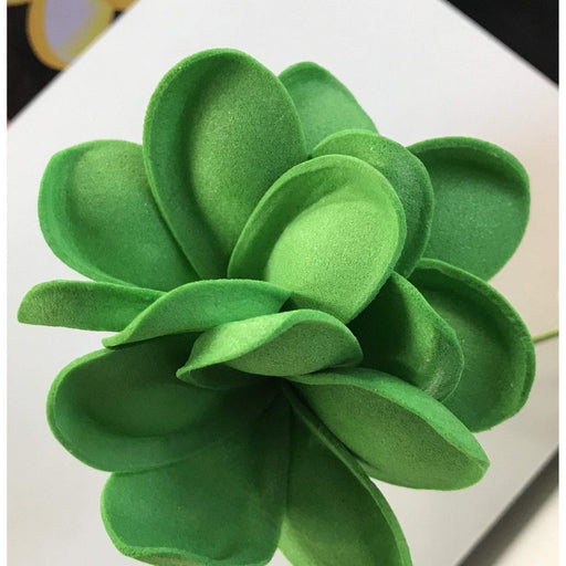 DK Hawaiian Collection Hair Accessories Green Triple Plumeria Flower Hair Stick