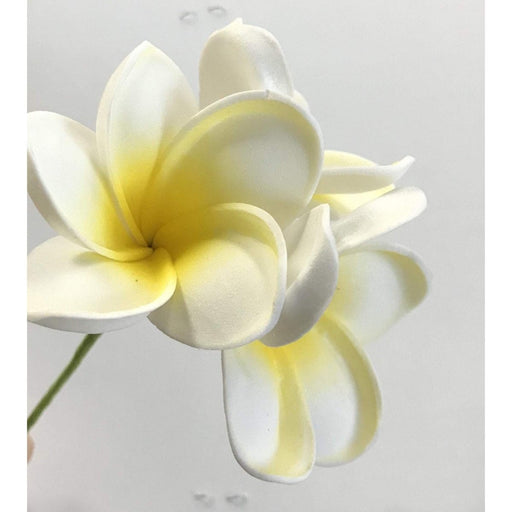 DK Hawaiian Collection Hair Accessories White Triple Plumeria Flower Hair Stick