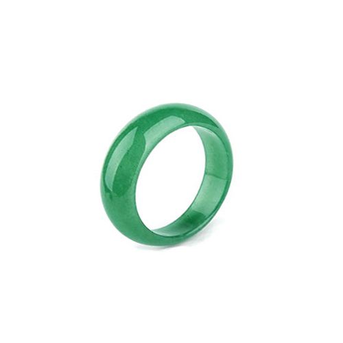 All Around Solid Green Jade Ring - Leilanis Attic