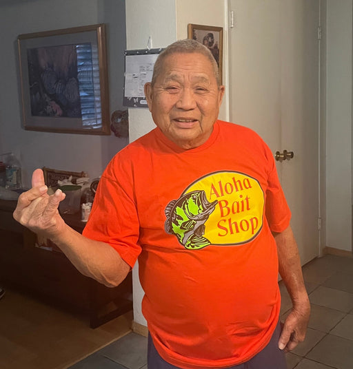 Aloha Bait Shop Orange Men's T-Shirt - Leilanis Attic