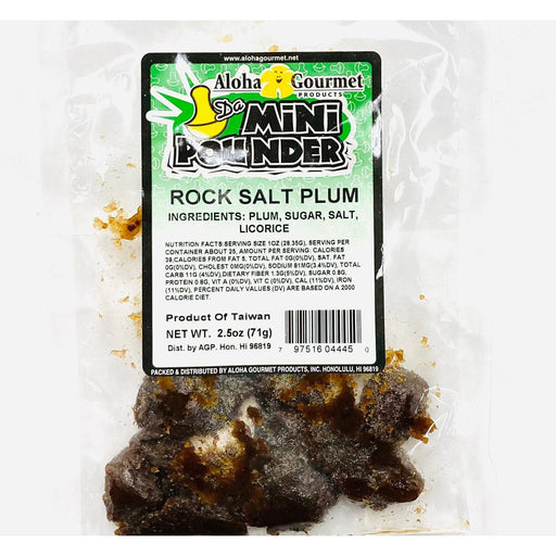 Aloha Gourmet Da Mini Pounder Rock Salt Plum - Leilanis Attic
