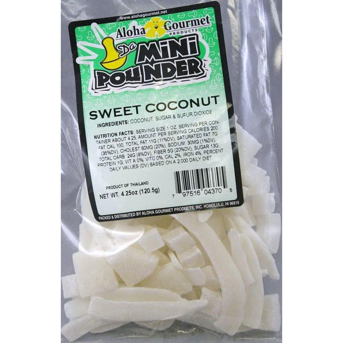 Aloha Gourmet Da Mini Pounder Sweet Coconut - Leilanis Attic