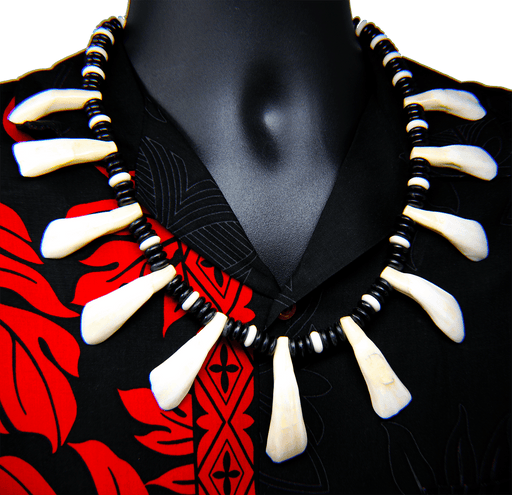 Chamorro Carabao Tooth Beaded Necklace - Leilanis Attic