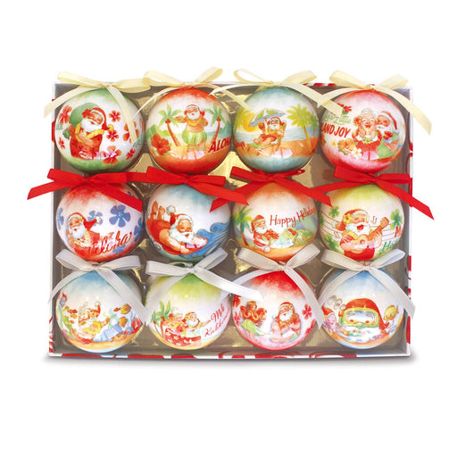 Christmas Ornament 12-Pack "Santa’s Island Holiday" - Leilanis Attic